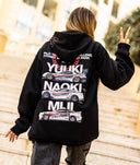 Womens World Time Attack Team Hoodie - Black