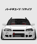 Hardtuned Kanji Window Banner - Stripes