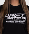 Womens Drift Matsuri Track Tee - Black - Hardtuned