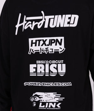 Womens Drift Matsuri Track Tee - Black - Hardtuned