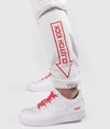 Clutch Kick P1 Fleece Track Pants - White - Hardtuned