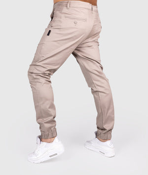 HardTuned Grid Cuffed Chinos - Tan - Hardtuned