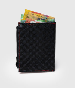 Higashi Monogram/Red Vertical Wallet - Hardtuned