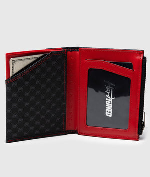 Higashi Monogram/Red Vertical Wallet - Hardtuned