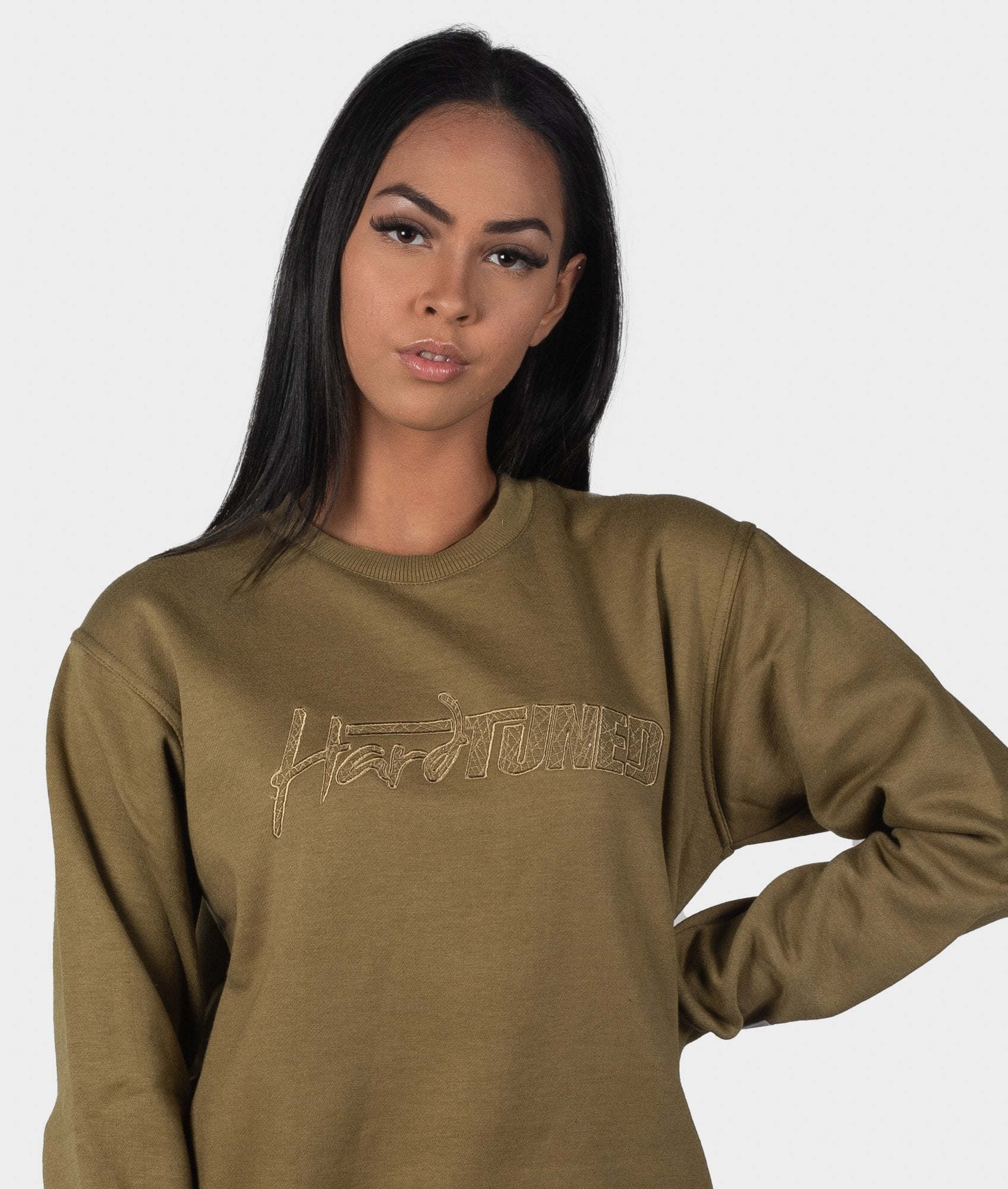 HT Embroidered Sweater - Olive - Hardtuned