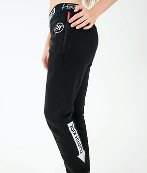 Ladies Power Over Trackies - Black - Hardtuned