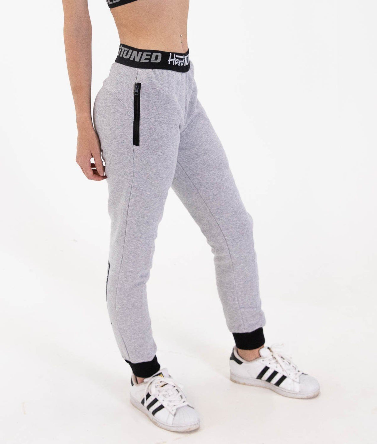 Ladies Power Over Trackies Grey