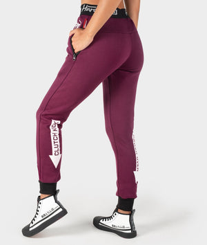 Ladies Power Over Trackies - Plum - Hardtuned