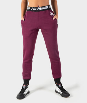 Ladies Power Over Trackies - Plum - Hardtuned