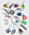 License Plate Stripe Rubber Key Ring - Hardtuned