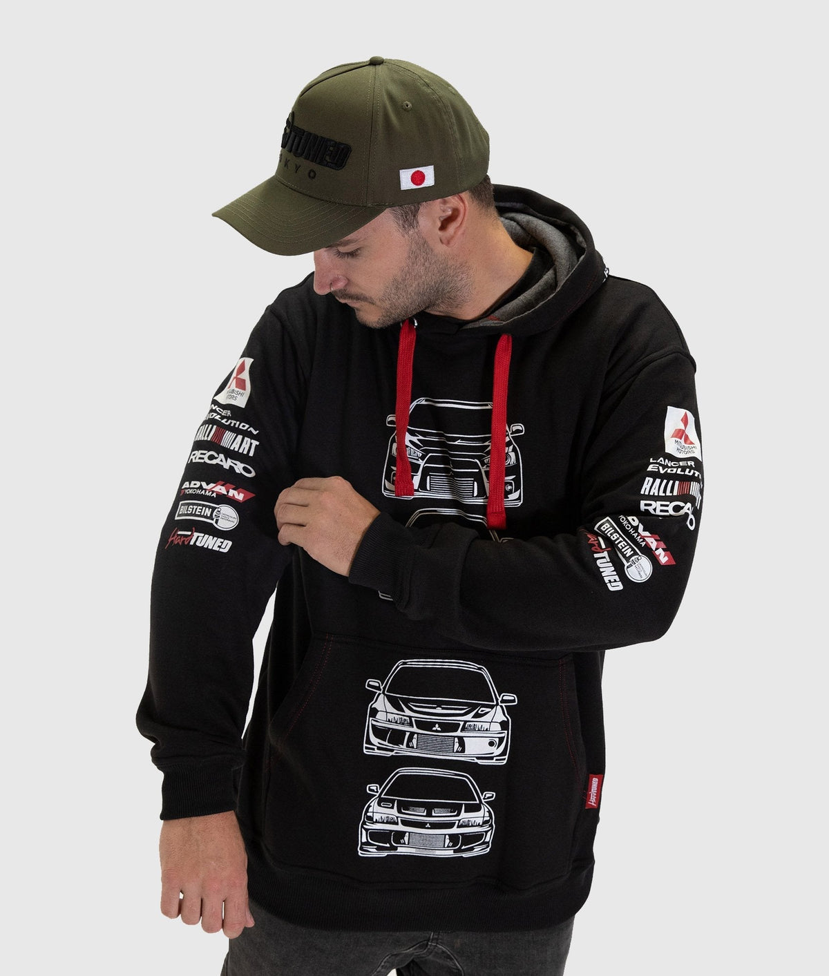 Mitsubishi Evolution Pullover Hoodie Hardtuned