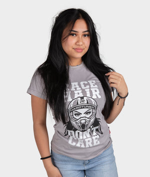 Race Hair Don't Care Womens Tee - Hardtuned