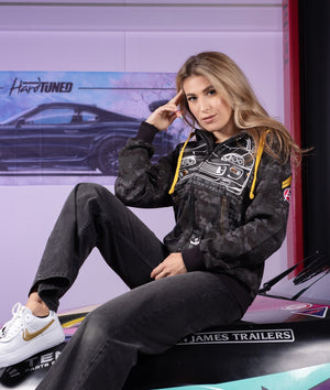 Toyota Supra MKIV Camo Womens Hoodie - Hardtuned