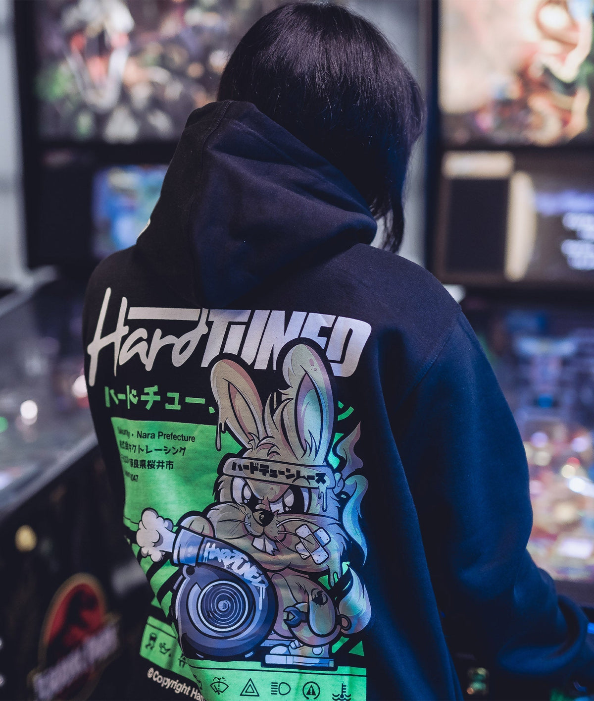 Women s Turbo Bunny Hoodie Black