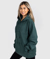 Women&#39;s Hardtuned Embossed P1 Fleece Hoodie - Green - Hardtuned